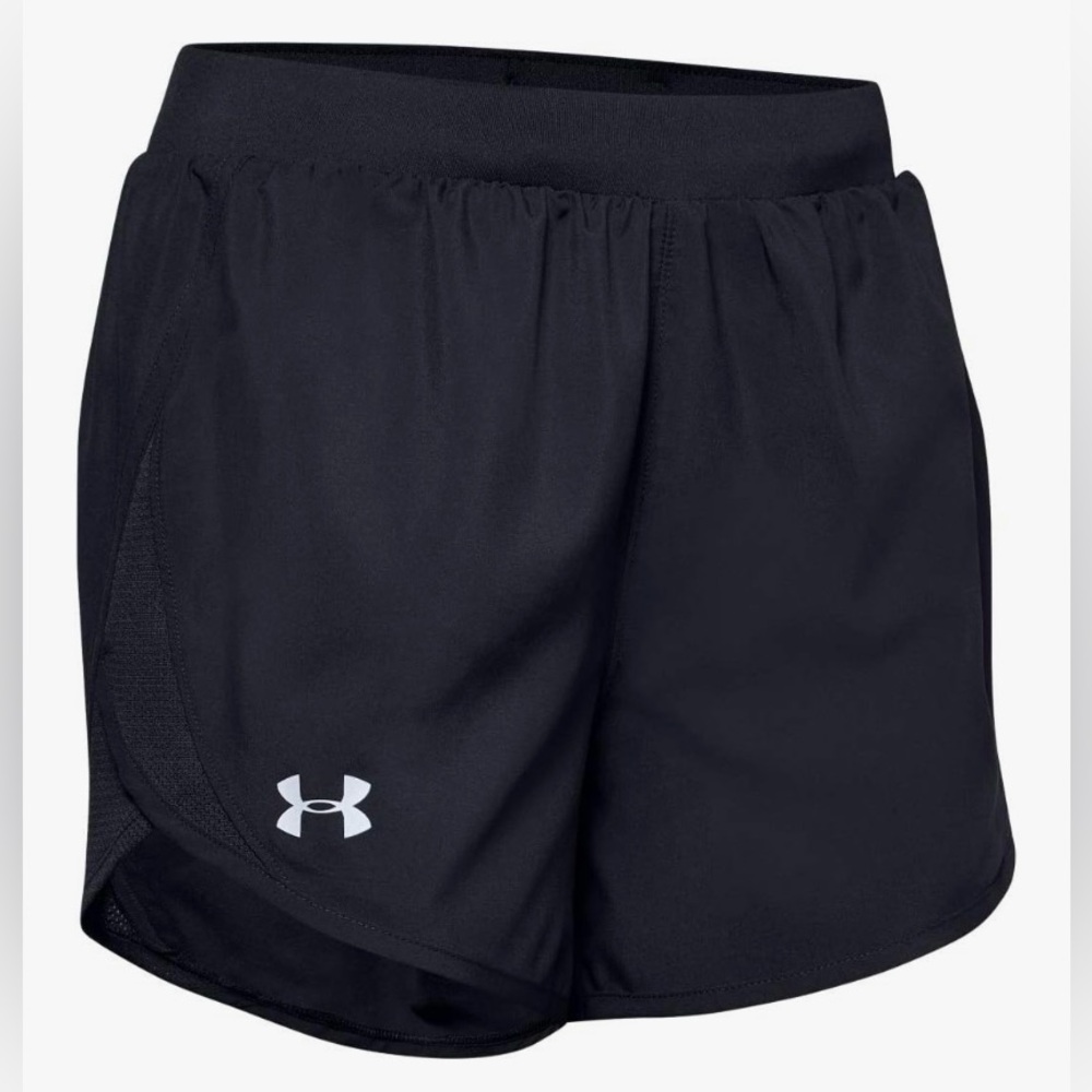 Under Armour Women’s‎ Sz L Black Fly By 2.0 Athletic Shorts